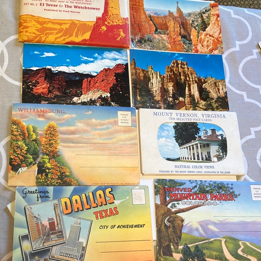 Vintage postcards and sets